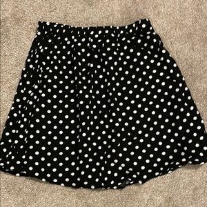 Francesca’s Black and White Mini Skirt